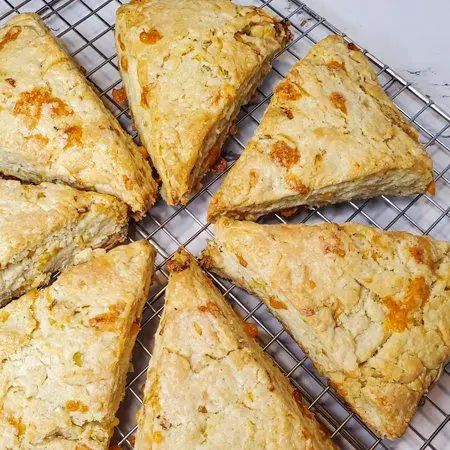 Leek and Cheddar Scones
