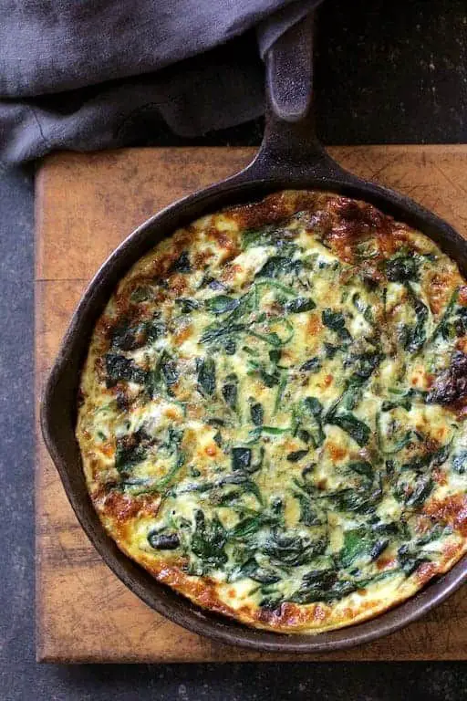 Leek and Spinach Frittata