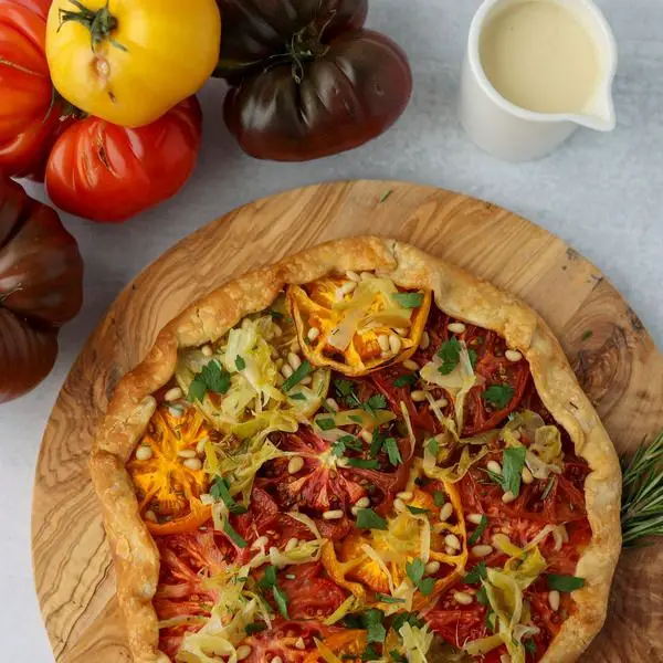 Leek and Tomato Galette