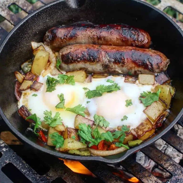 Leftover Brat Breakfast Hash