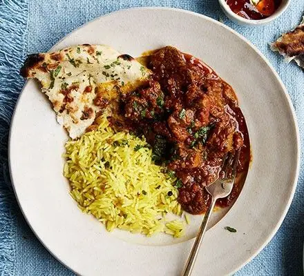 Leftover Lamb Curry with Rice