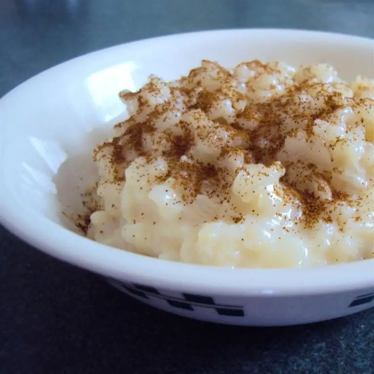Leftover Rice Pudding with Cinnamon