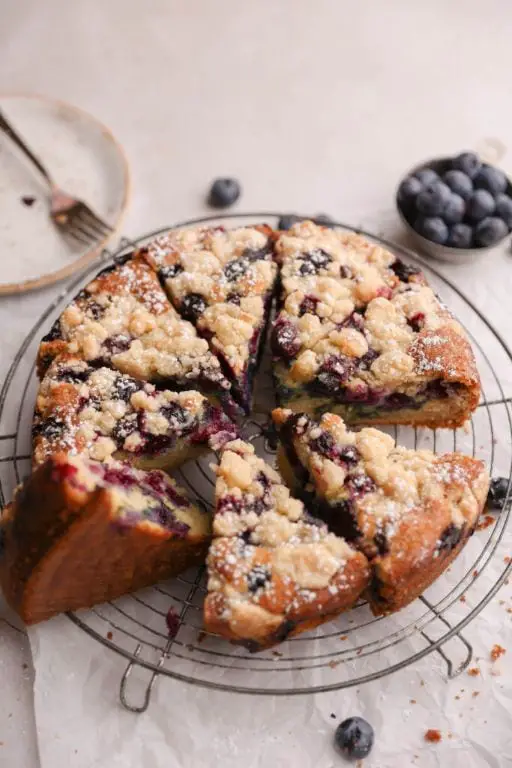 Lemon Blueberry Buckle with Zesty Glaze