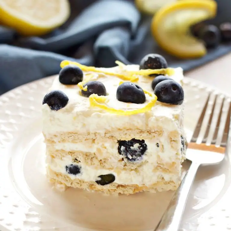 Lemon Blueberry Icebox Cake