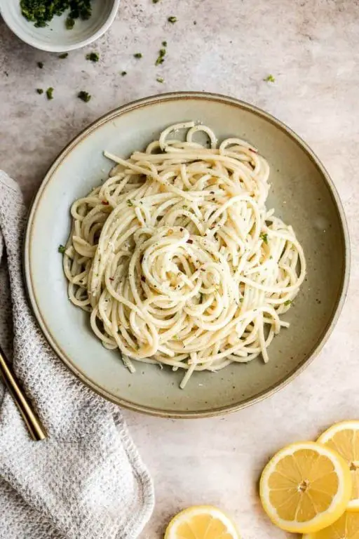 Lemon Butter Noodles with Fresh Thyme