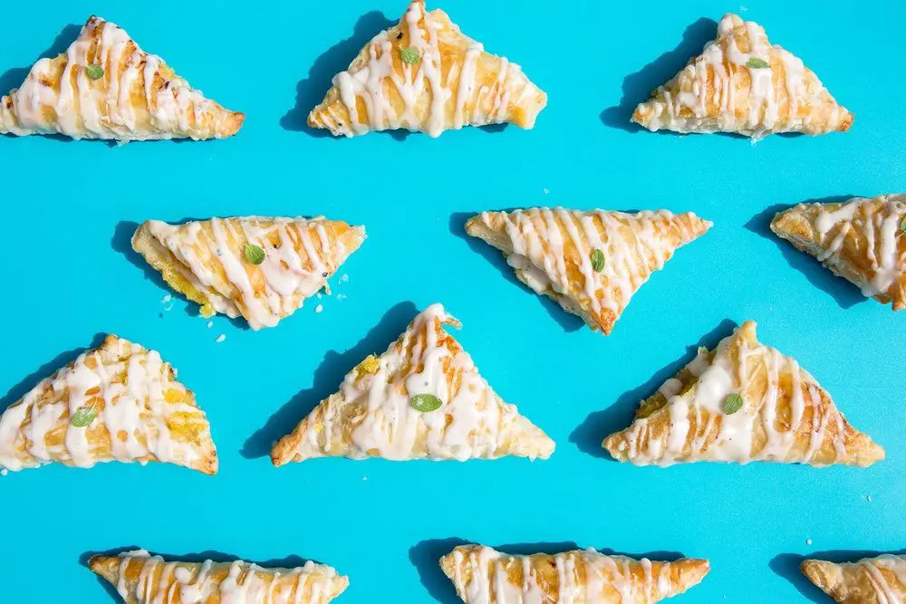 Lemon Curd Nougat Triangles