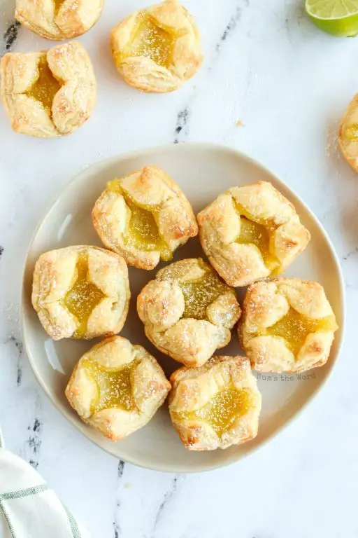 Lemon Curd and Meringue Puff Pastry Cups