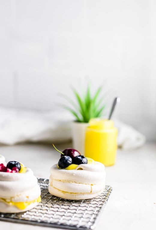 Lemon Curd and Meringue Puff Pastry Nests