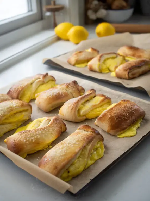 Lemon Custard Buns with a Zesty Kick