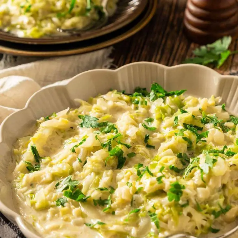 Lemon Dill Creamed Cabbage