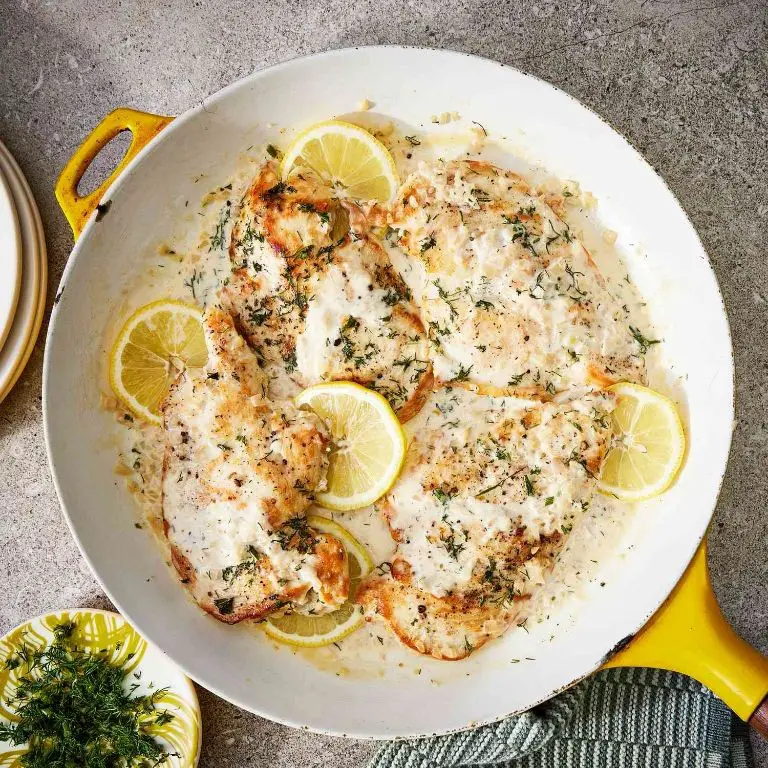 Lemon Dill Sour Cream Chicken