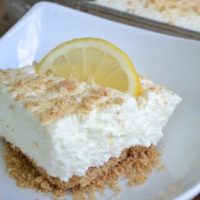 Lemon Fluff Salad with Graham Cracker Crumbs