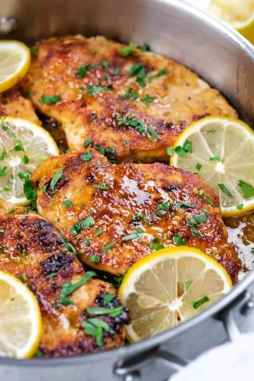 Lemon Garlic Chicken Cutlets