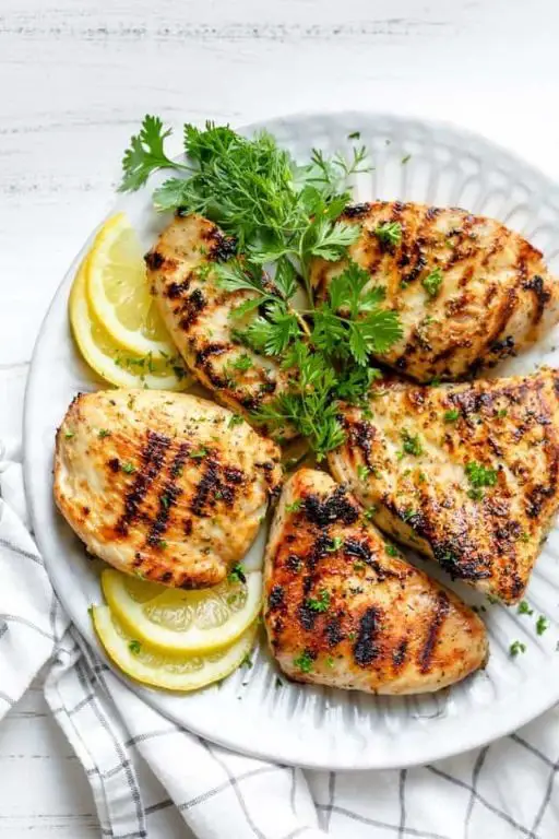 Lemon Garlic Grilled Chicken Cutlets