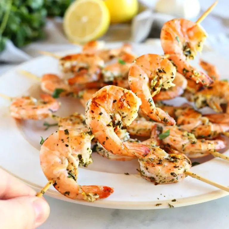 Lemon Garlic Grilled Shrimp