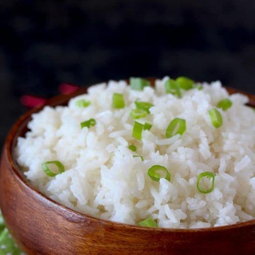 Lemon Ginger Jasmine Rice with Scallions