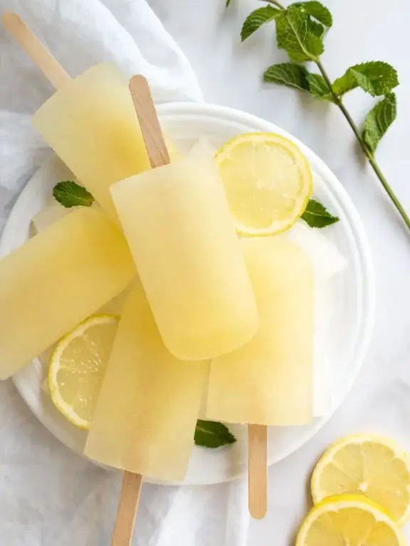 Lemon Ginger Popsicles