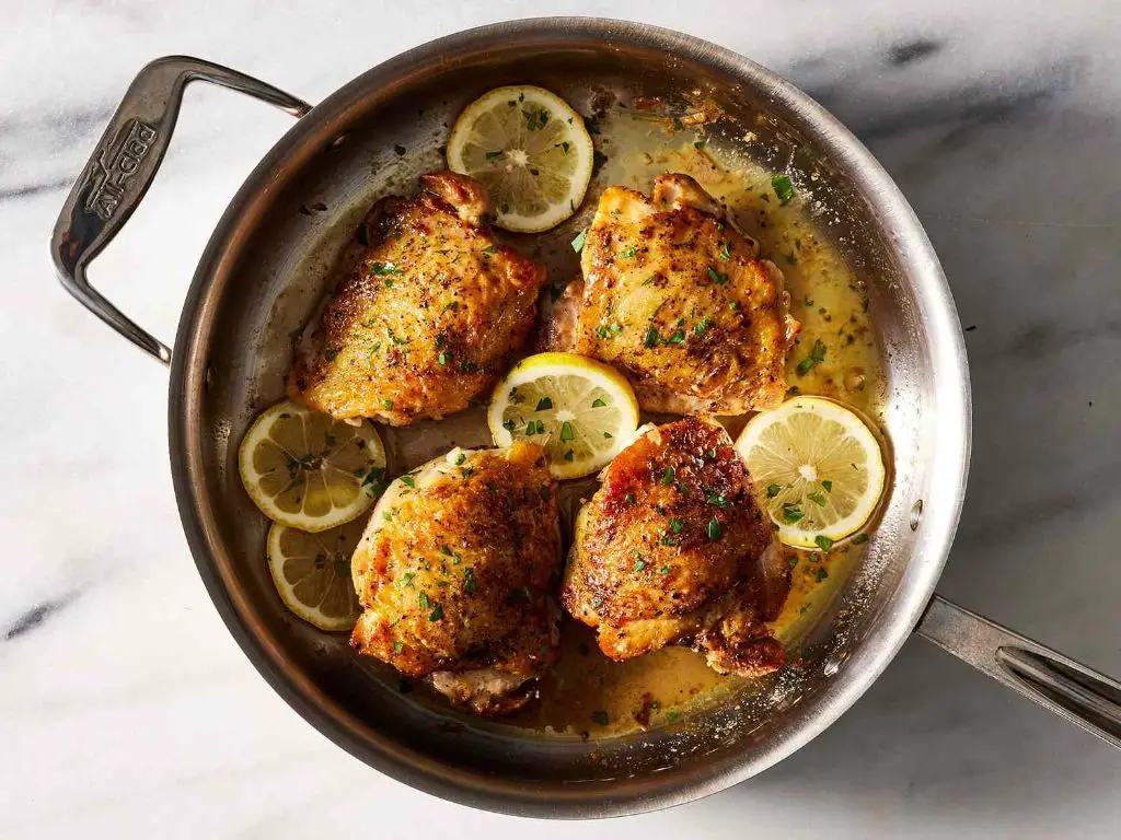 Lemon Herb Butter Chicken Thighs