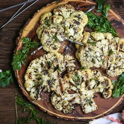 Lemon Herb Cauliflower Steaks