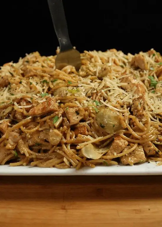 Lemon Herb Chicken Blackstone Pasta