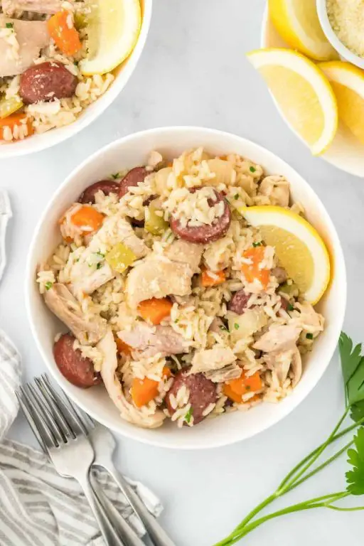 Lemon Herb Chicken Bog