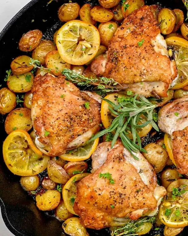 Lemon Herb Chicken Skillet