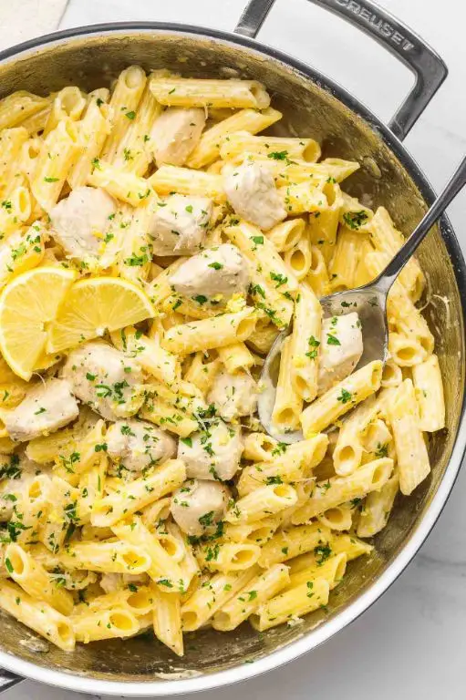 Lemon Herb Chicken and Penne Pasta