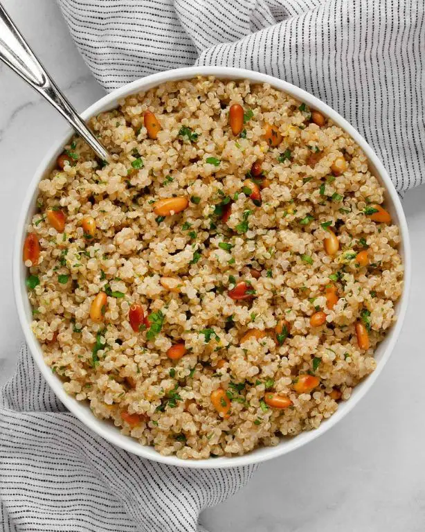 Lemon Herb Quinoa and Brown Rice Pilaf