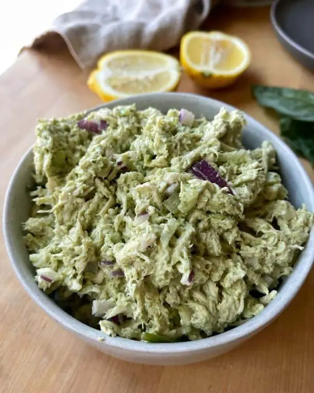 Lemon Herb Shredded Chicken Salad