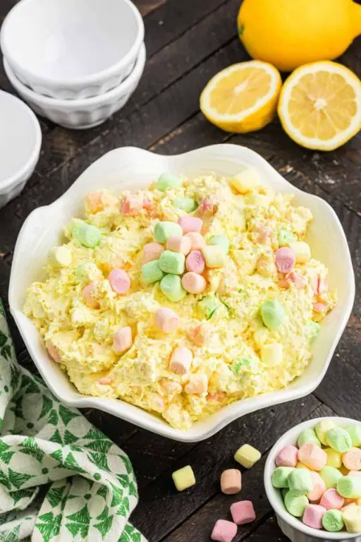 Lemon Jello and Almond Crunch