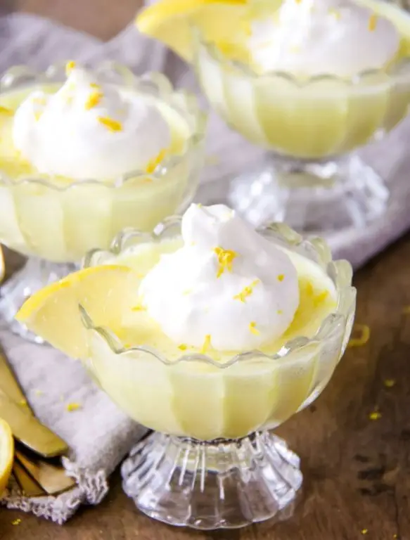 Lemon Jello and Yogurt Swirl