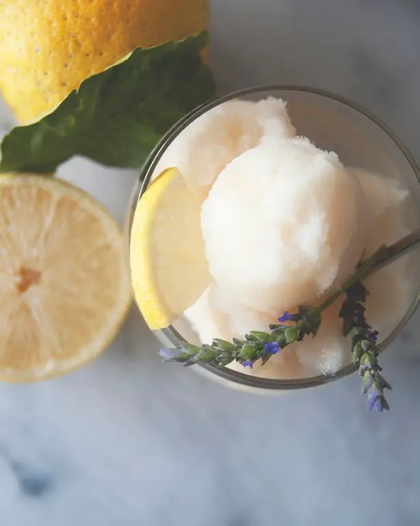 Lemon Lavender Italian Ice