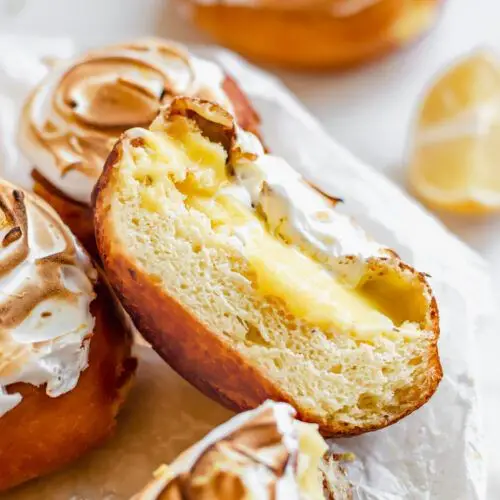 Lemon Meringue Donuts