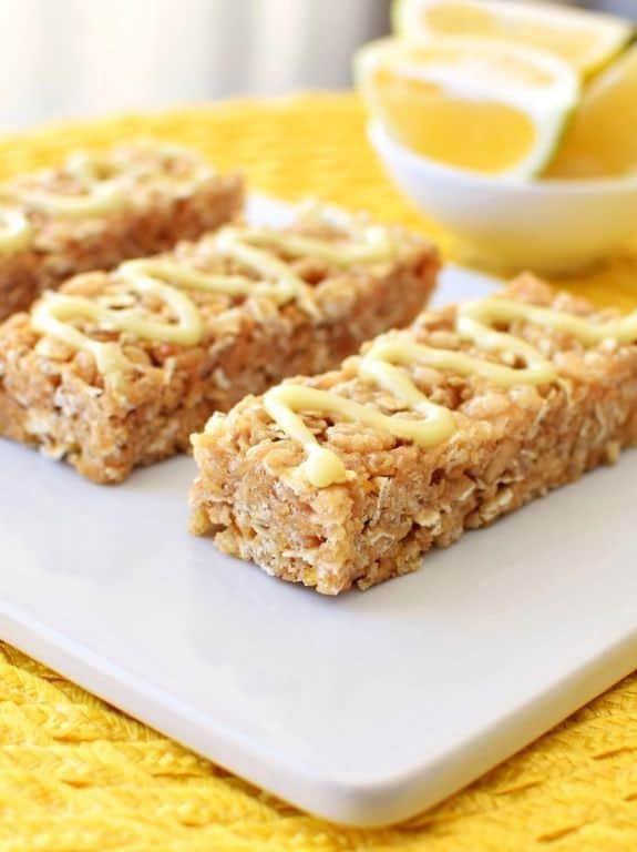 Lemon Peel Granola Bars