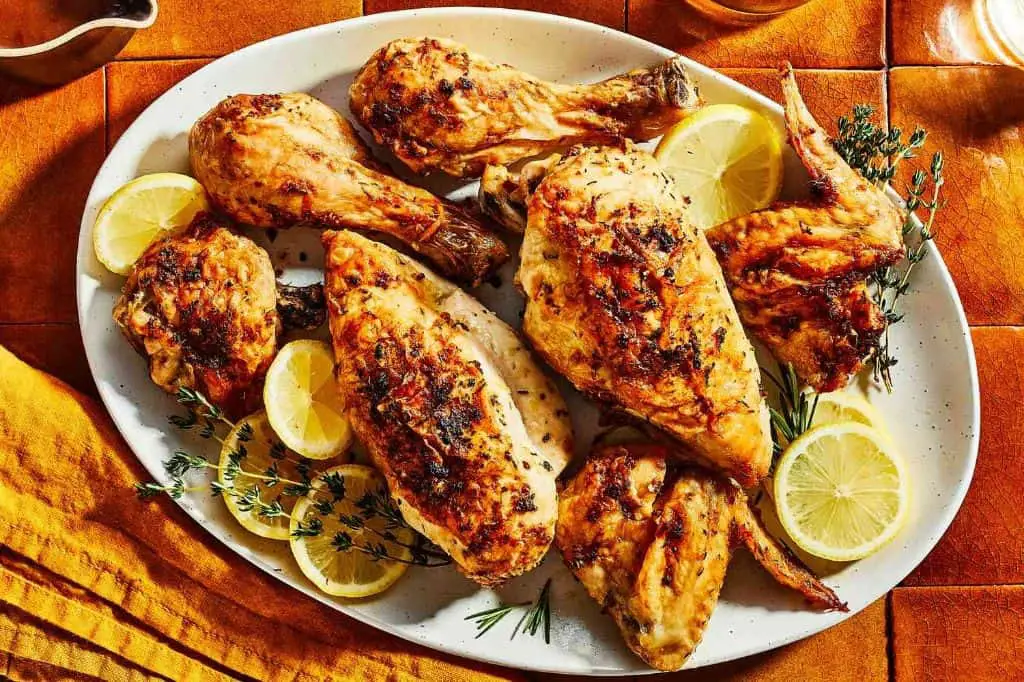 Lemon Peel Roasted Chicken