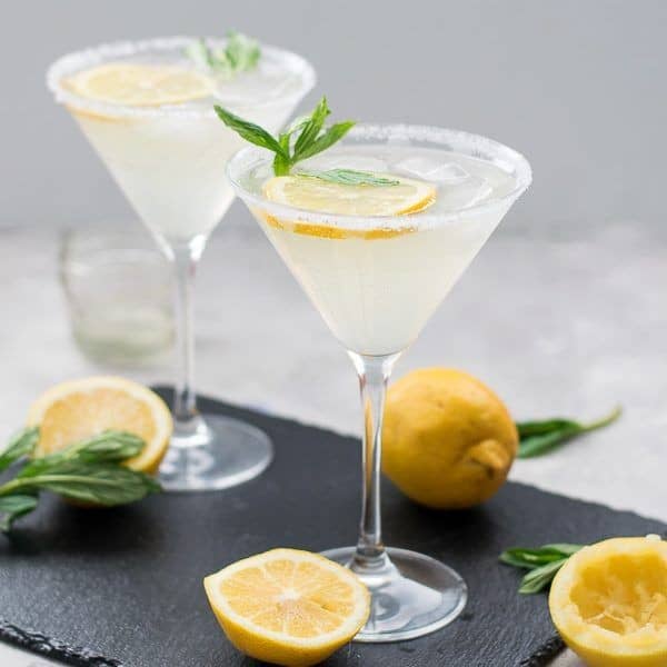 Lemon Peel Vodka Cocktail