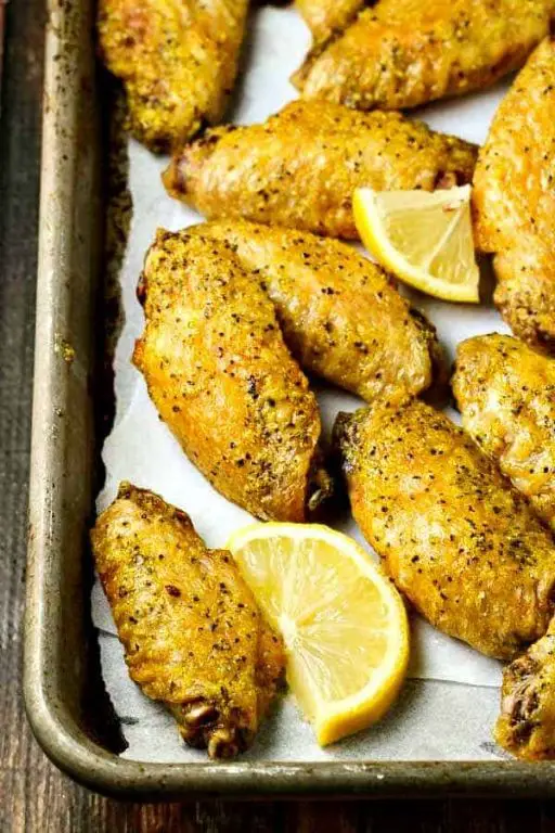 Lemon Pepper Baked Chicken Wings