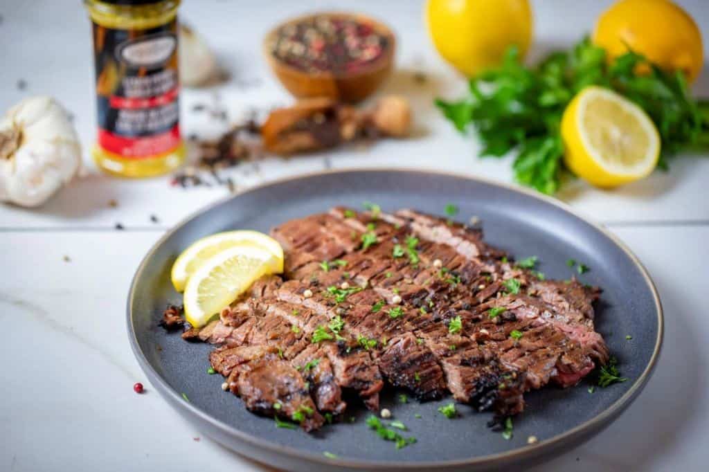 Lemon Pepper Grilled Flank Steak