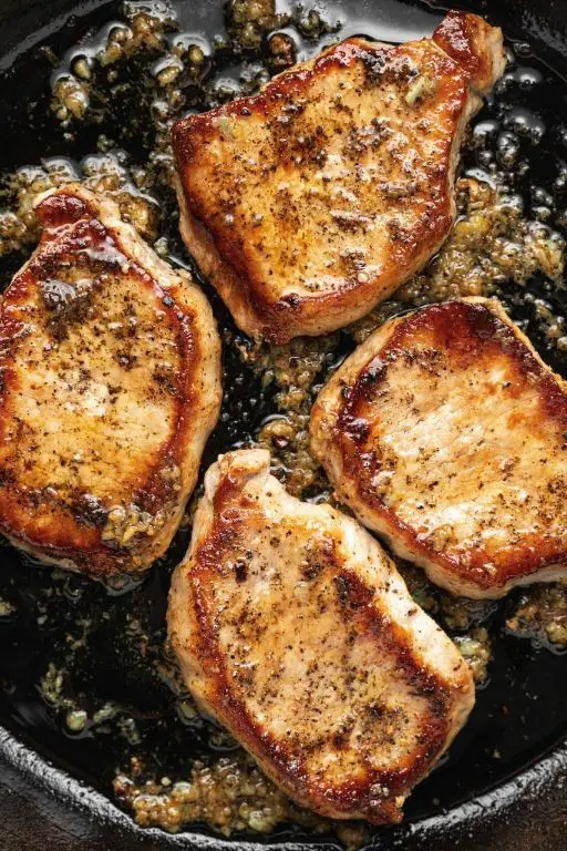 Lemon Pepper Pan Fried Pork Chops