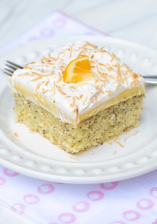 Lemon Poppy Seed Cake with Coconut Sugar