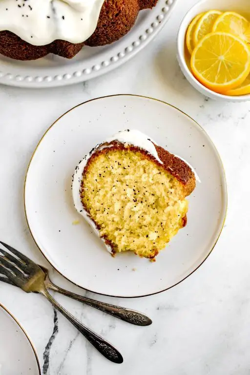 Lemon Poppy Seed Holiday Bundt Cake