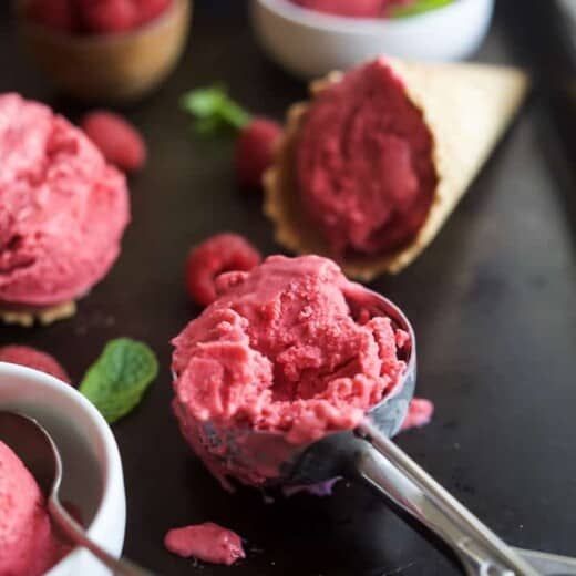 Lemon Raspberry Health Ice Cream