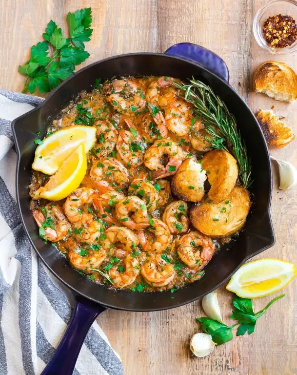 Lemon Thyme Garlic Butter Shrimp