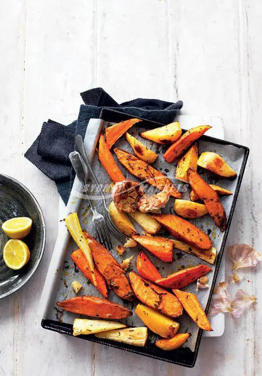 Lemon Thyme and Garlic Roasted Vegetables
