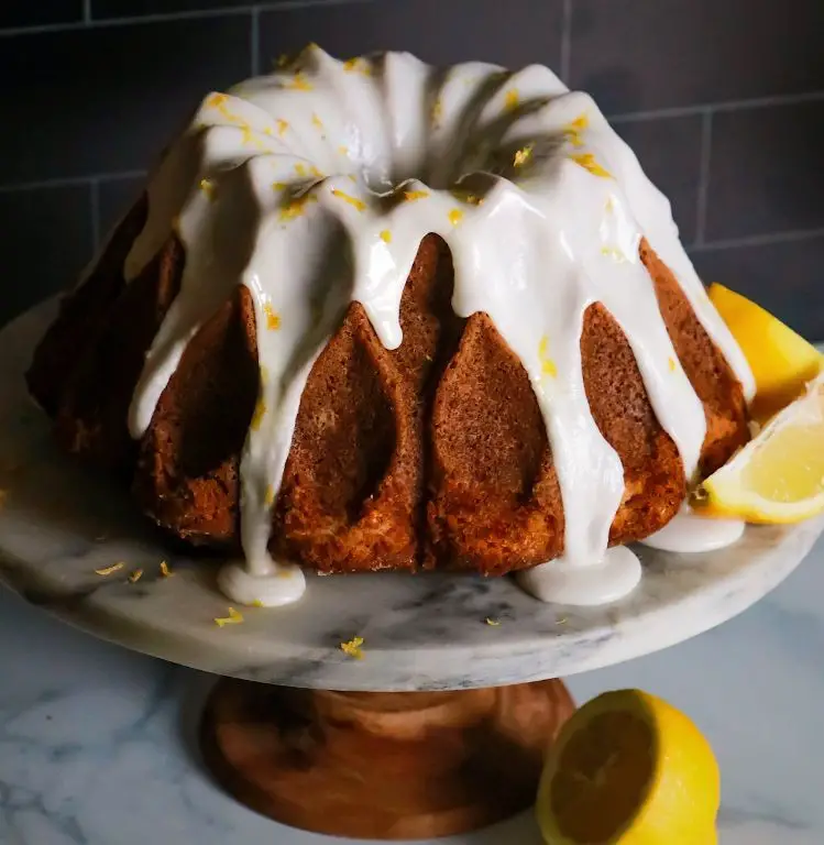 Lemon Vodka Drizzle Pound Cake