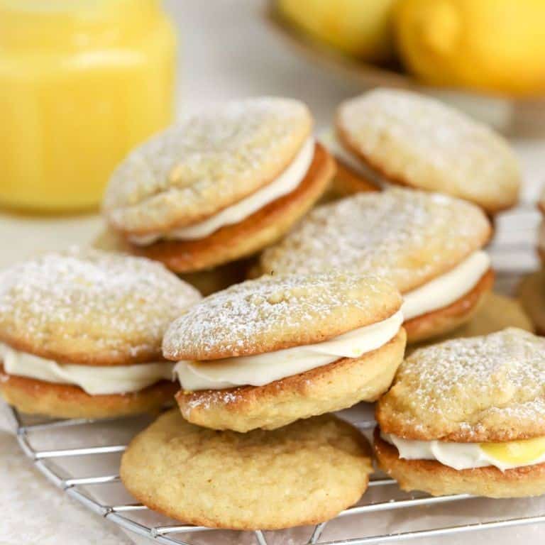 Lemon Whoopie Pies with Tangy Lemon Glaze