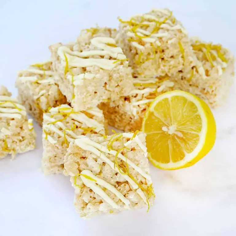 Lemon Zest Fruity Pebbles Rice Crispy Treats