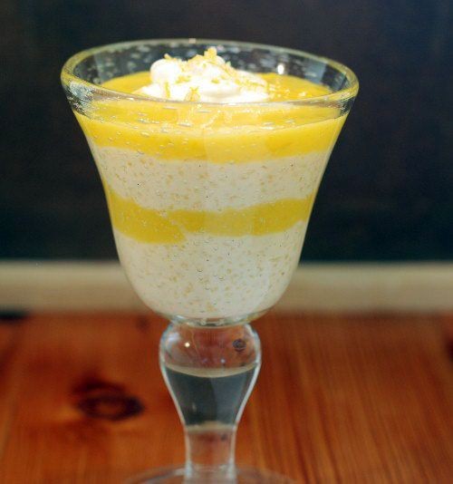 Lemon Zest Tapioca Pudding