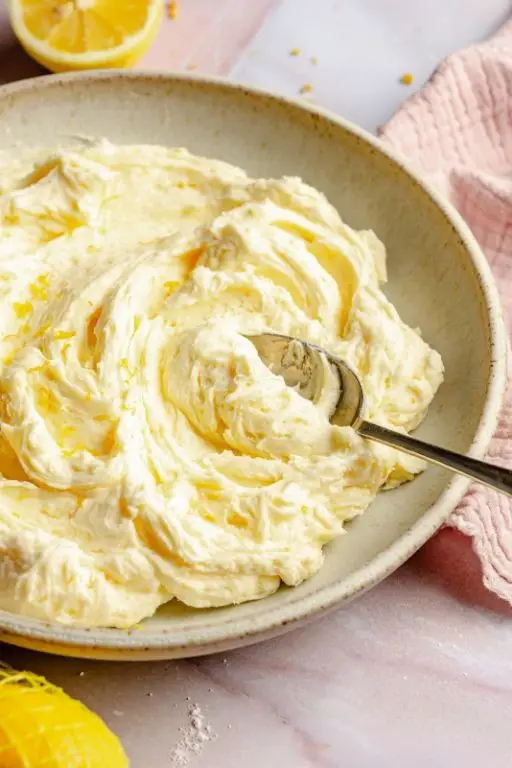 Lemon Zest Whipped Buttercream Frosting