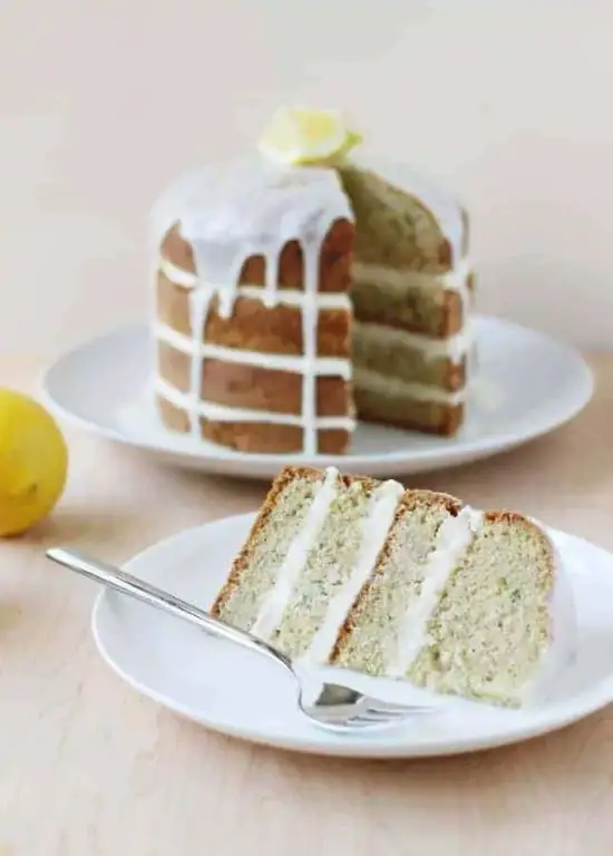 Lemon Zucchini Cake with Zesty Glaze